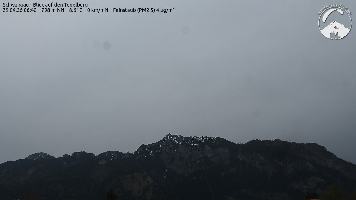 Archiv Foto Webcam Schwangau: Tegelberg-Blick