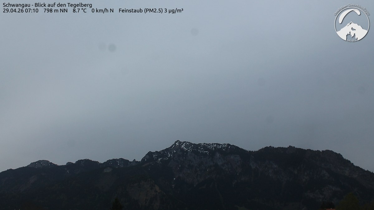 Archiv Foto Webcam Schwangau: Tegelberg-Blick