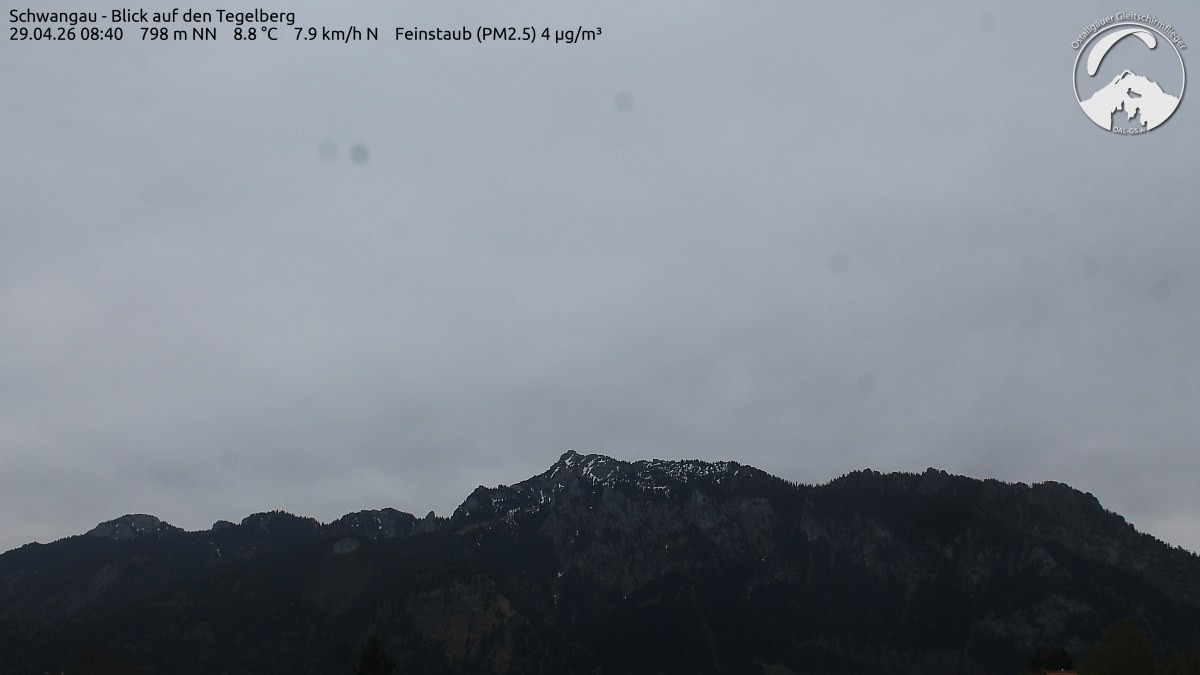 Archiv Foto Webcam Schwangau: Tegelberg-Blick