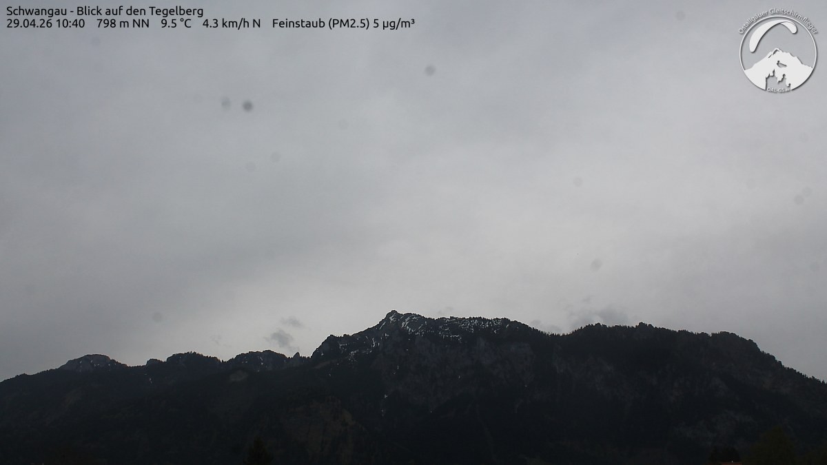 Archiv Foto Webcam Schwangau: Tegelberg-Blick