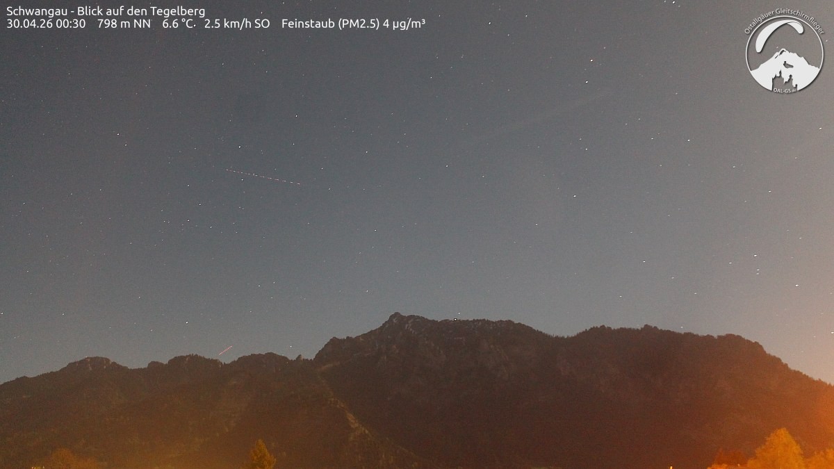 Archiv Foto Webcam Schwangau: Tegelberg-Blick