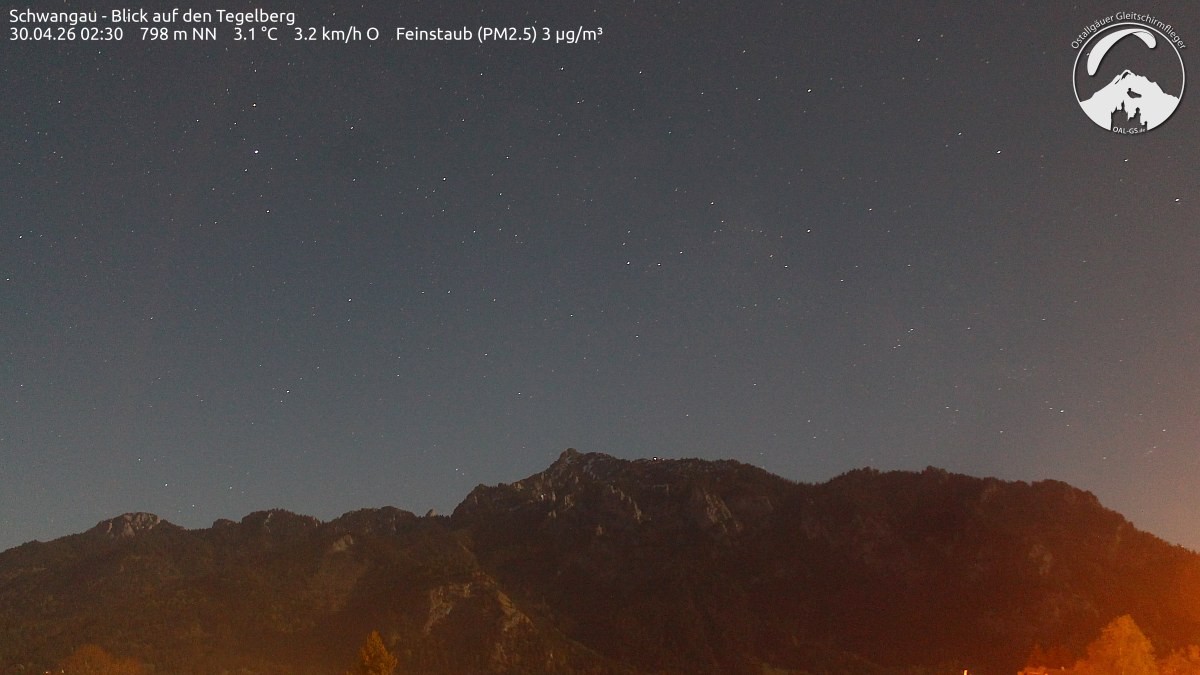 Archiv Foto Webcam Schwangau: Tegelberg-Blick