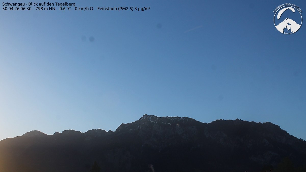Archiv Foto Webcam Schwangau: Tegelberg-Blick
