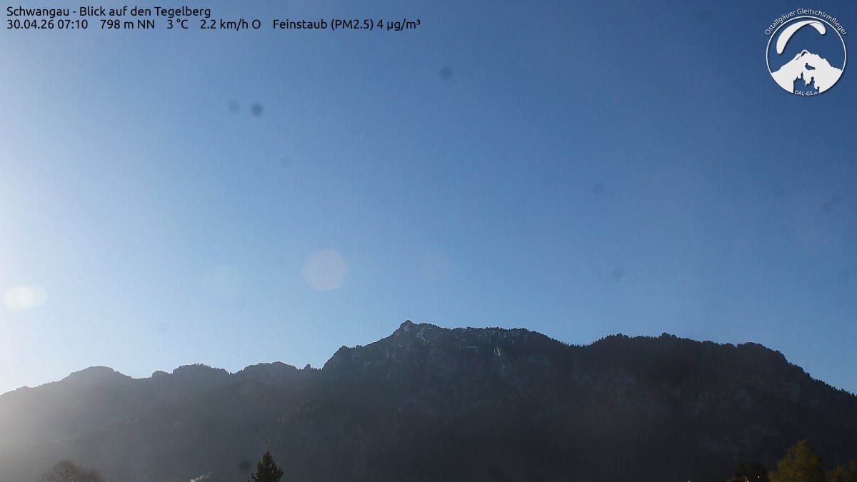 Archiv Foto Webcam Schwangau: Tegelberg-Blick