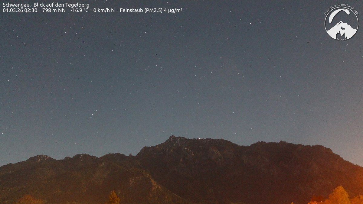 Archiv Foto Webcam Schwangau: Tegelberg-Blick