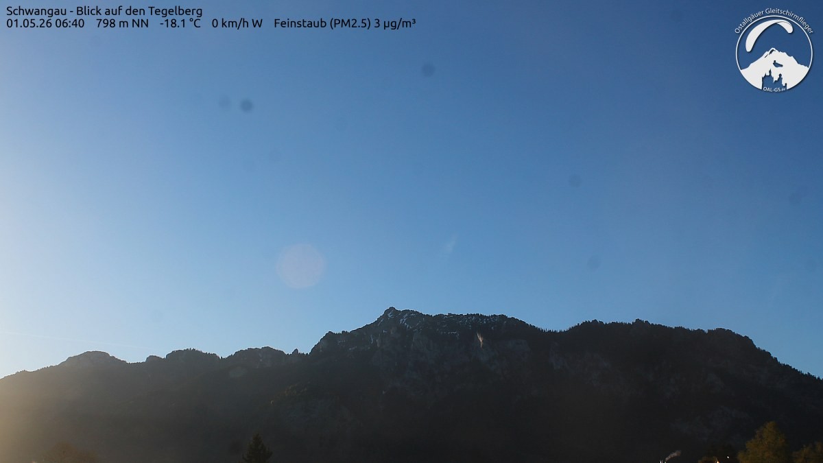 Archiv Foto Webcam Schwangau: Tegelberg-Blick