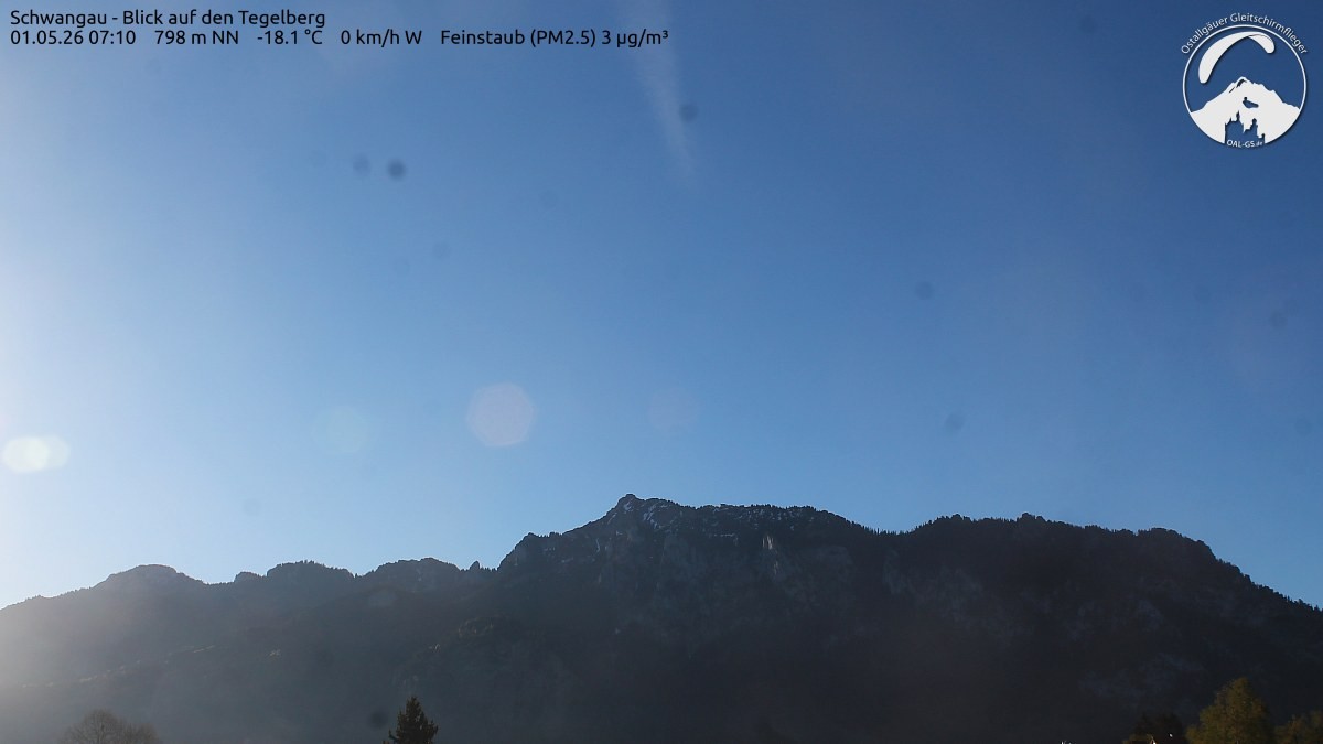 Archiv Foto Webcam Schwangau: Tegelberg-Blick