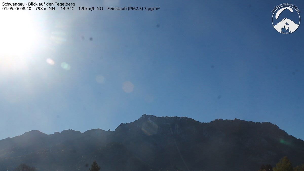 Archiv Foto Webcam Schwangau: Tegelberg-Blick