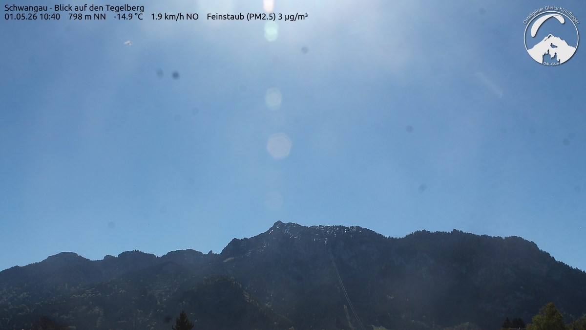 Archiv Foto Webcam Schwangau: Tegelberg-Blick