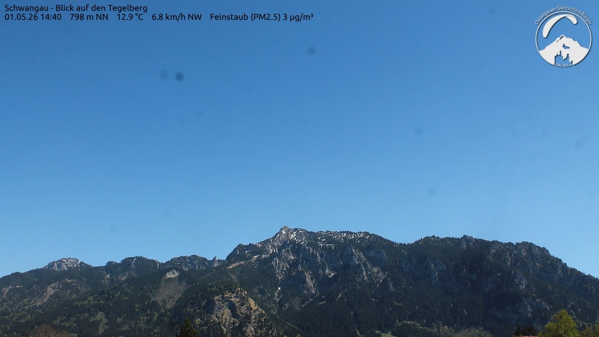 Archiv Foto Webcam Schwangau: Tegelberg-Blick