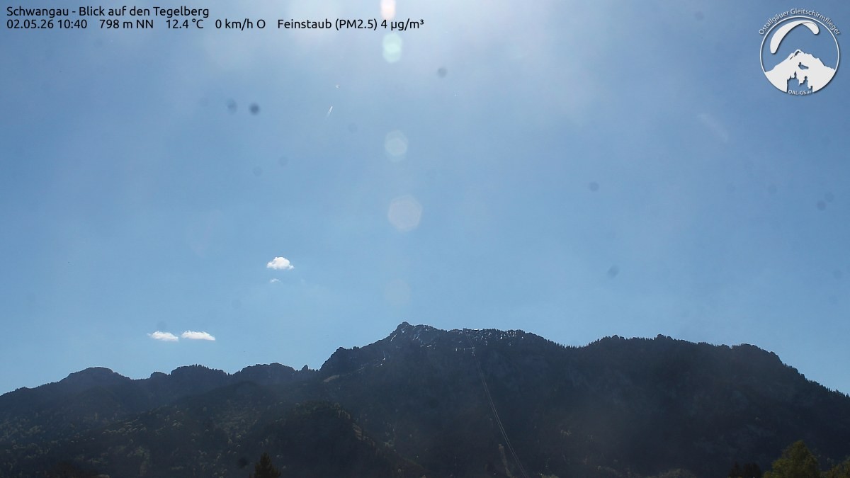 Archiv Foto Webcam Schwangau: Tegelberg-Blick
