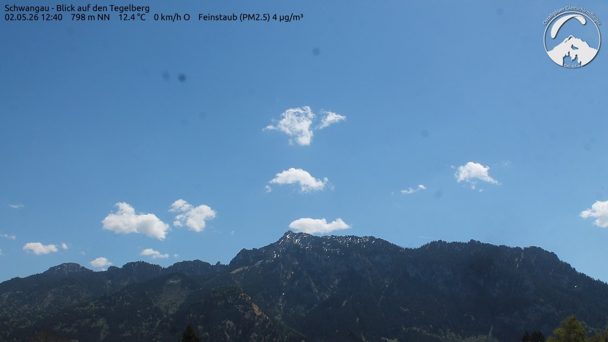 Archiv Foto Webcam Schwangau: Tegelberg-Blick