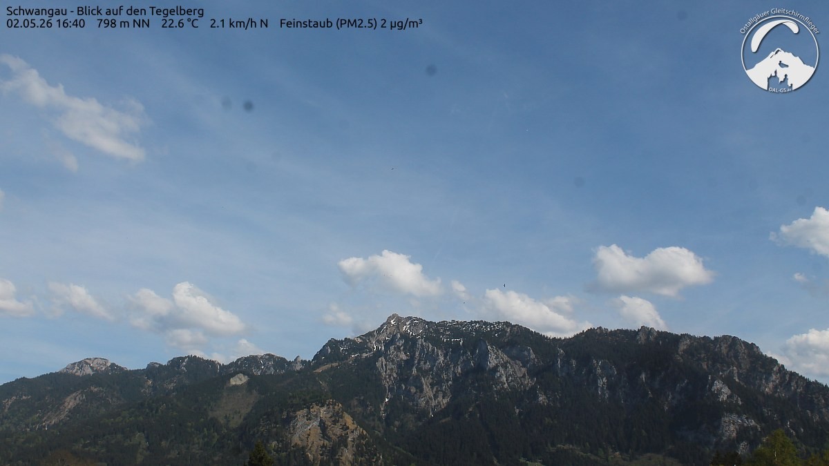 Archiv Foto Webcam Schwangau: Tegelberg-Blick