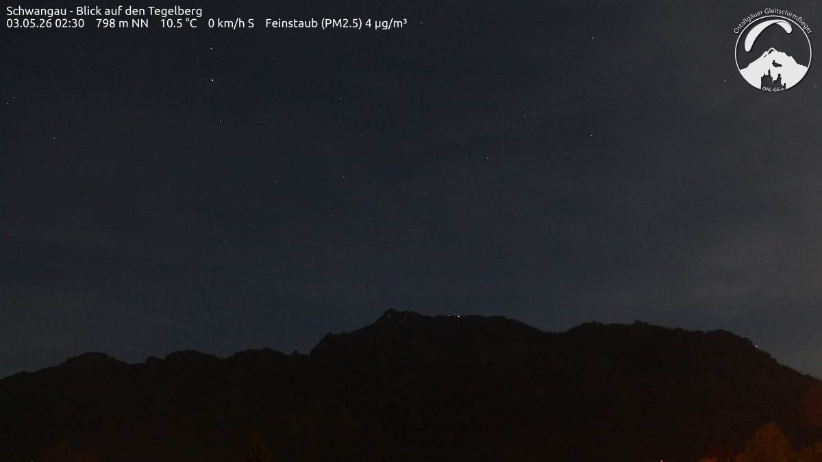 Archiv Foto Webcam Schwangau: Tegelberg-Blick