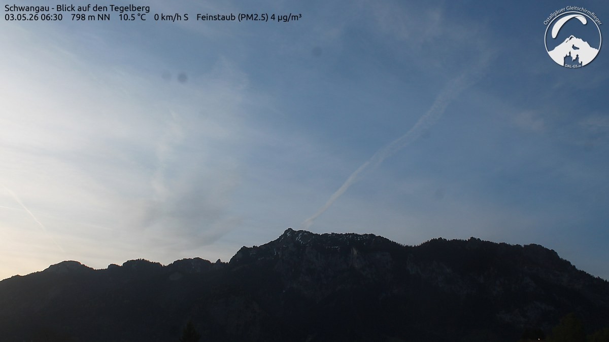 Archiv Foto Webcam Schwangau: Tegelberg-Blick