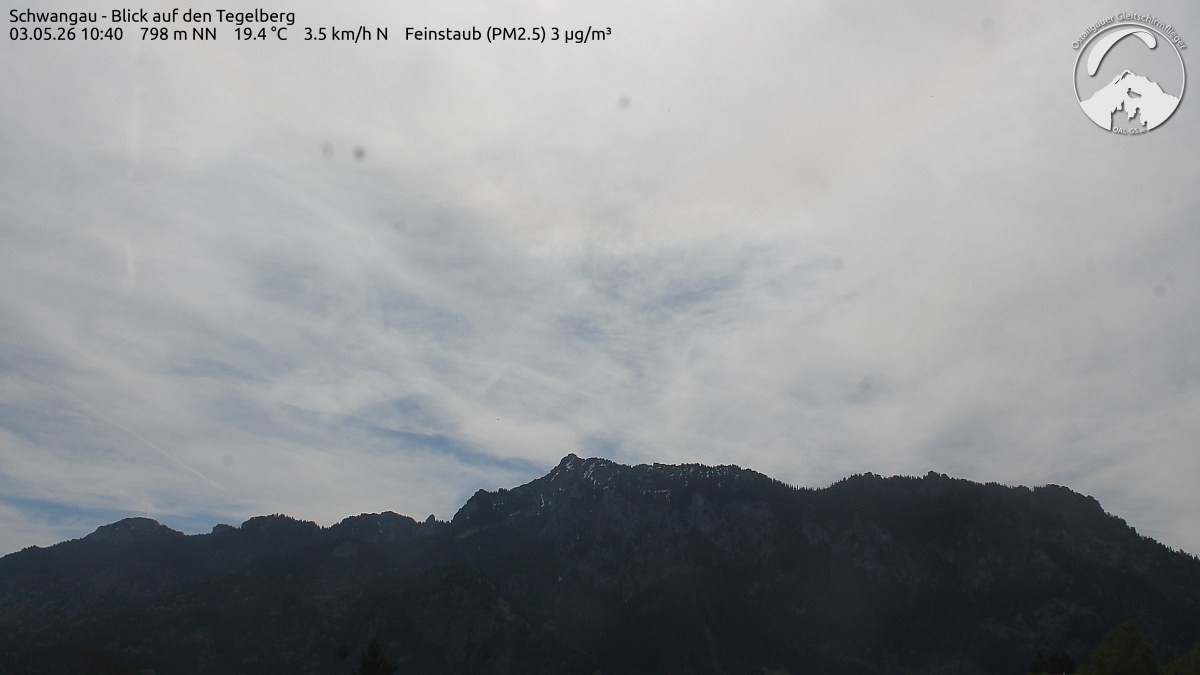 Archiv Foto Webcam Schwangau: Tegelberg-Blick