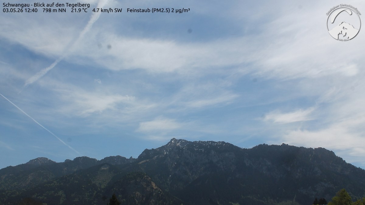 Archiv Foto Webcam Schwangau: Tegelberg-Blick