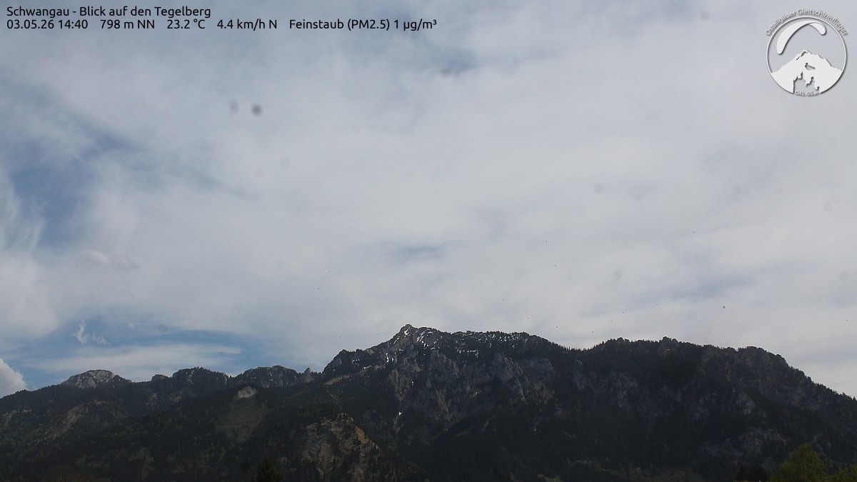 Archiv Foto Webcam Schwangau: Tegelberg-Blick