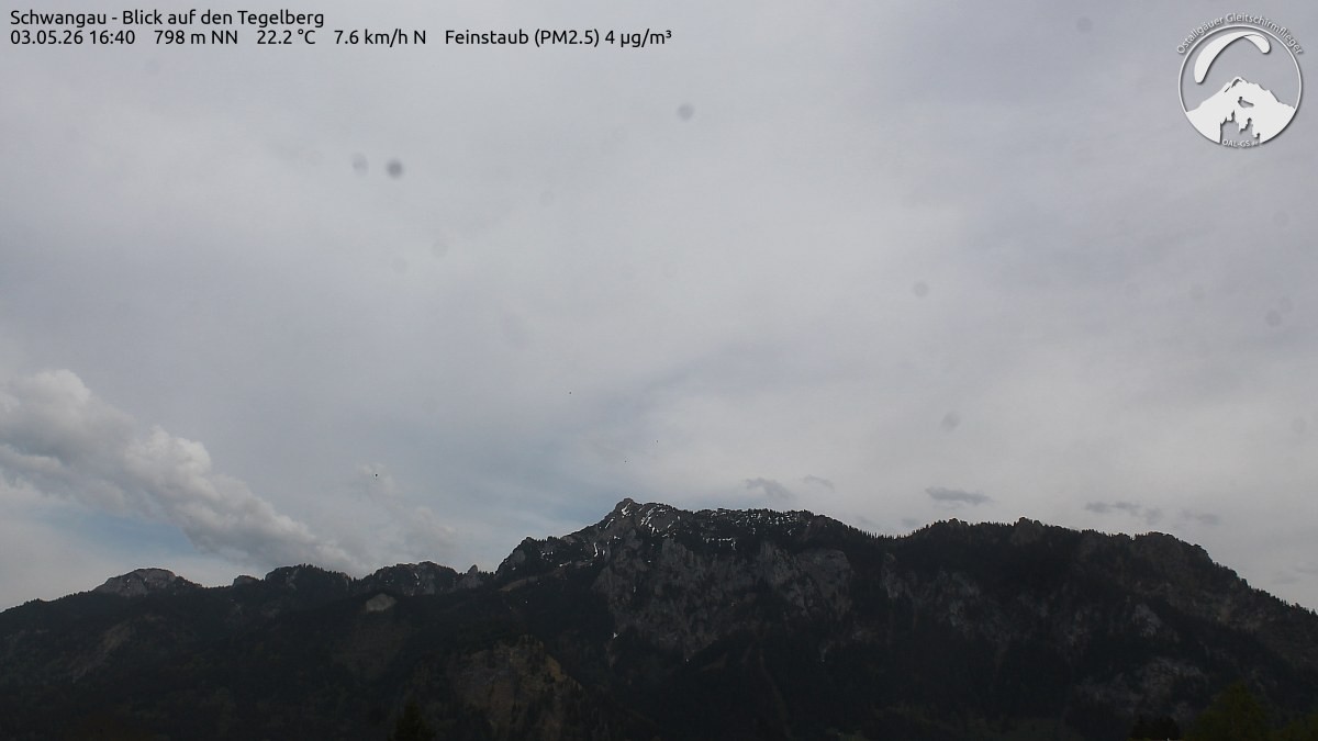 Archiv Foto Webcam Schwangau: Tegelberg-Blick