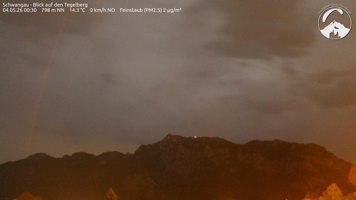 Archiv Foto Webcam Schwangau: Tegelberg-Blick