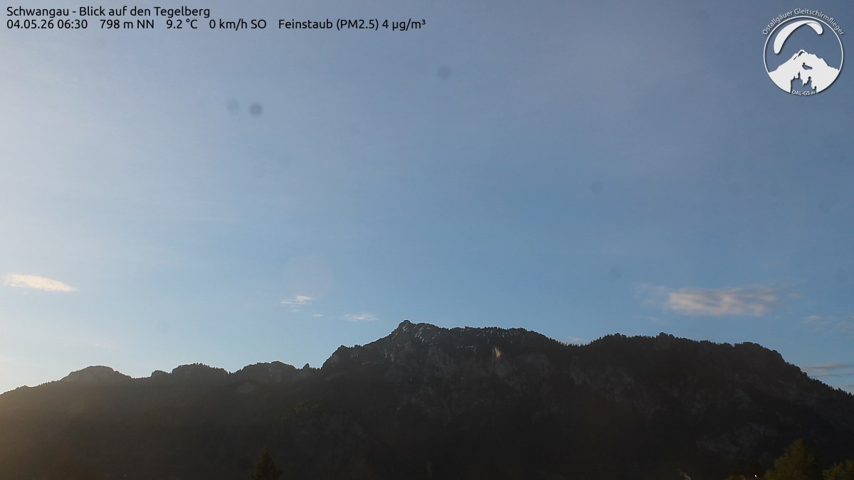 Archiv Foto Webcam Schwangau: Tegelberg-Blick