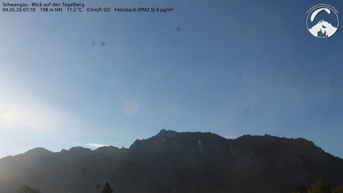 Archiv Foto Webcam Schwangau: Tegelberg-Blick