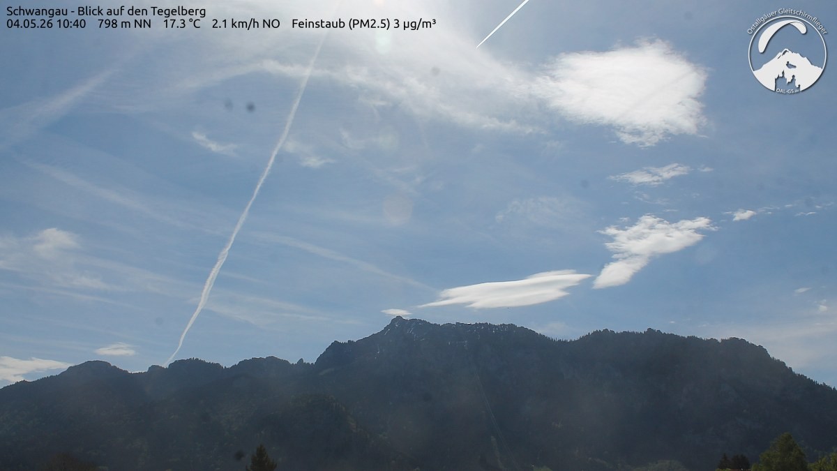 Archiv Foto Webcam Schwangau: Tegelberg-Blick