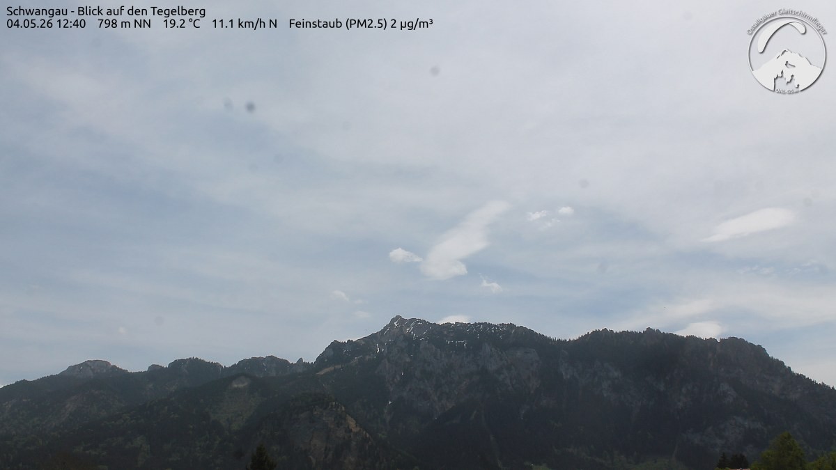 Archiv Foto Webcam Schwangau: Tegelberg-Blick