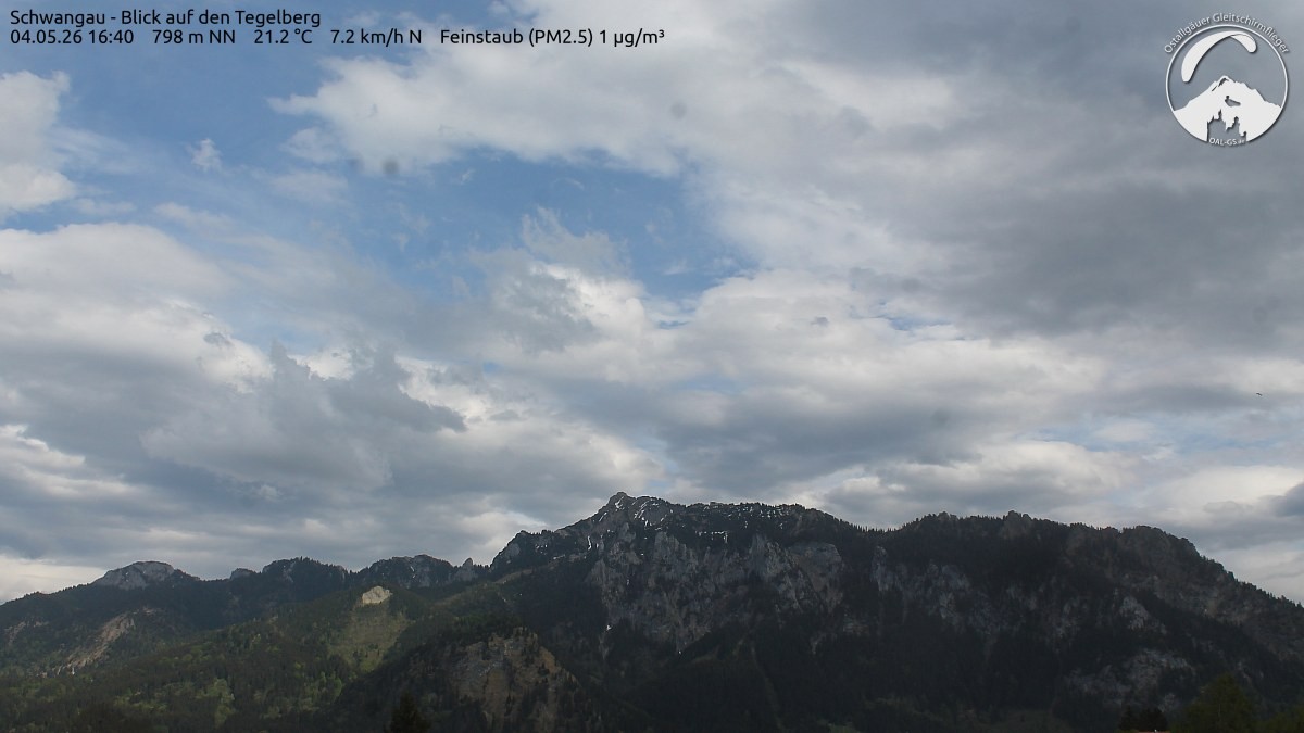 Archiv Foto Webcam Schwangau: Tegelberg-Blick