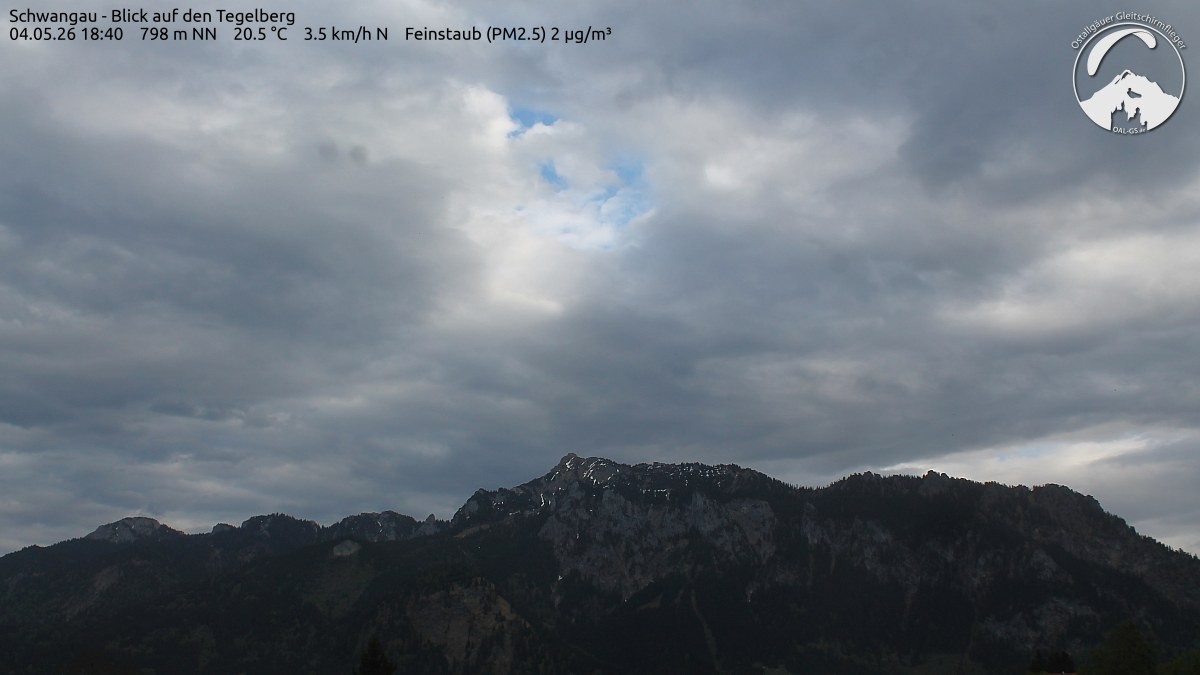 Archiv Foto Webcam Schwangau: Tegelberg-Blick