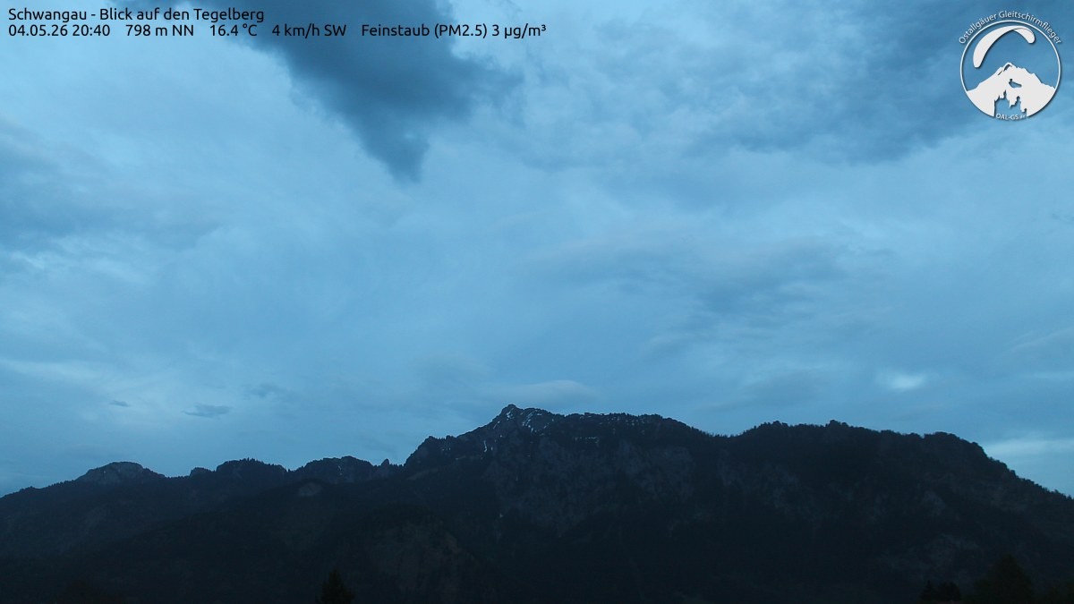 Archiv Foto Webcam Schwangau: Tegelberg-Blick
