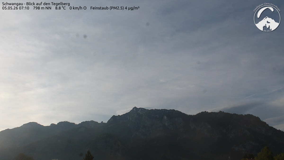 Archiv Foto Webcam Schwangau: Tegelberg-Blick