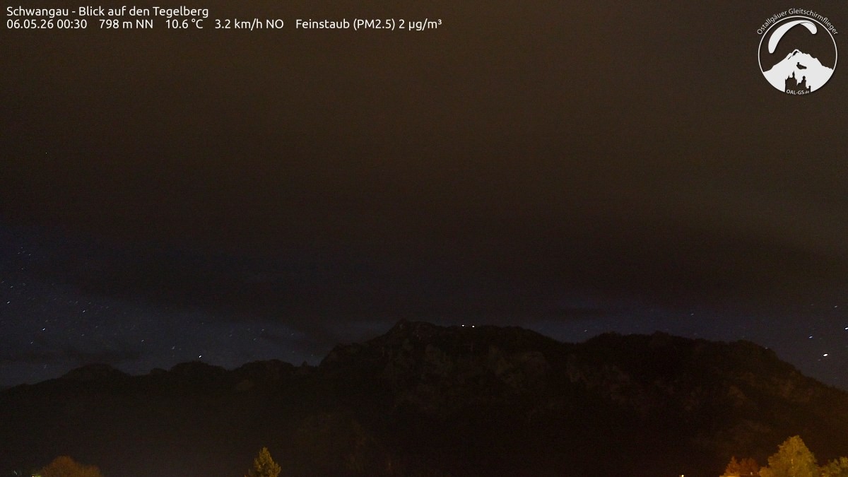 Archiv Foto Webcam Schwangau: Tegelberg-Blick