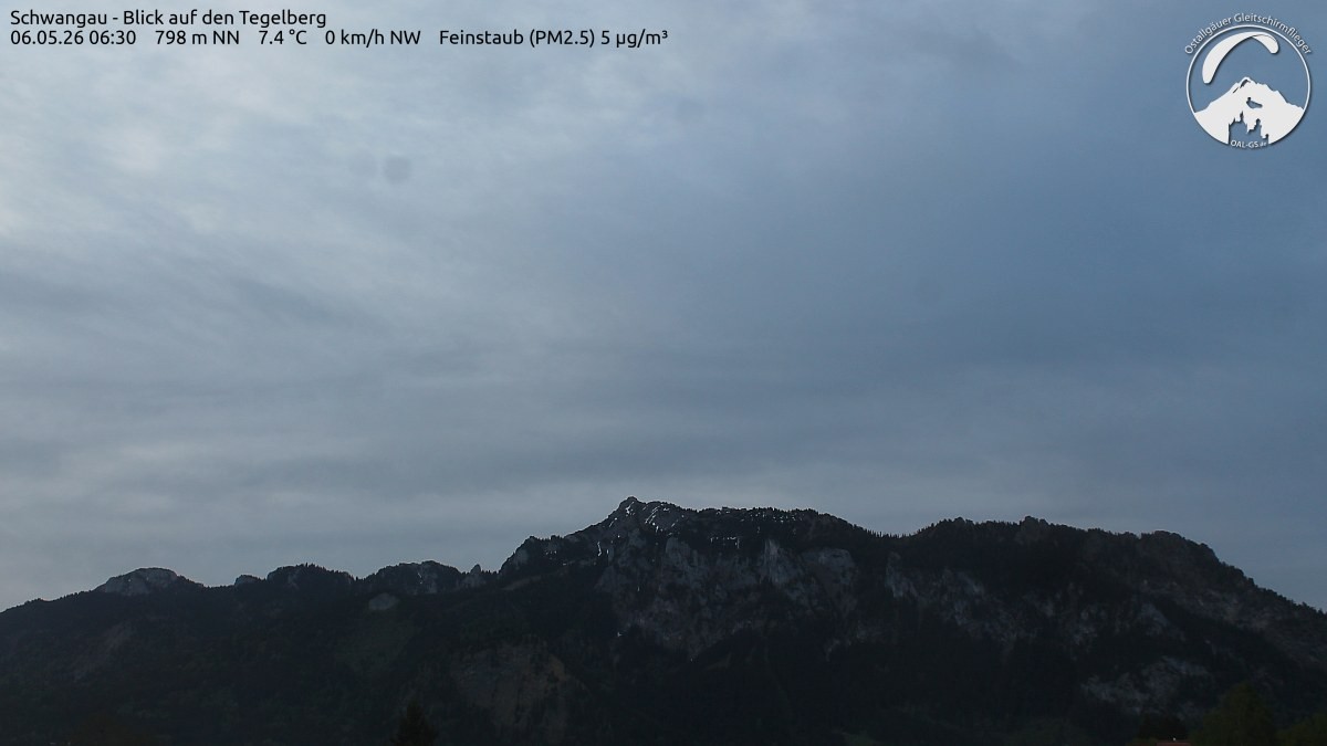 Archiv Foto Webcam Schwangau: Tegelberg-Blick