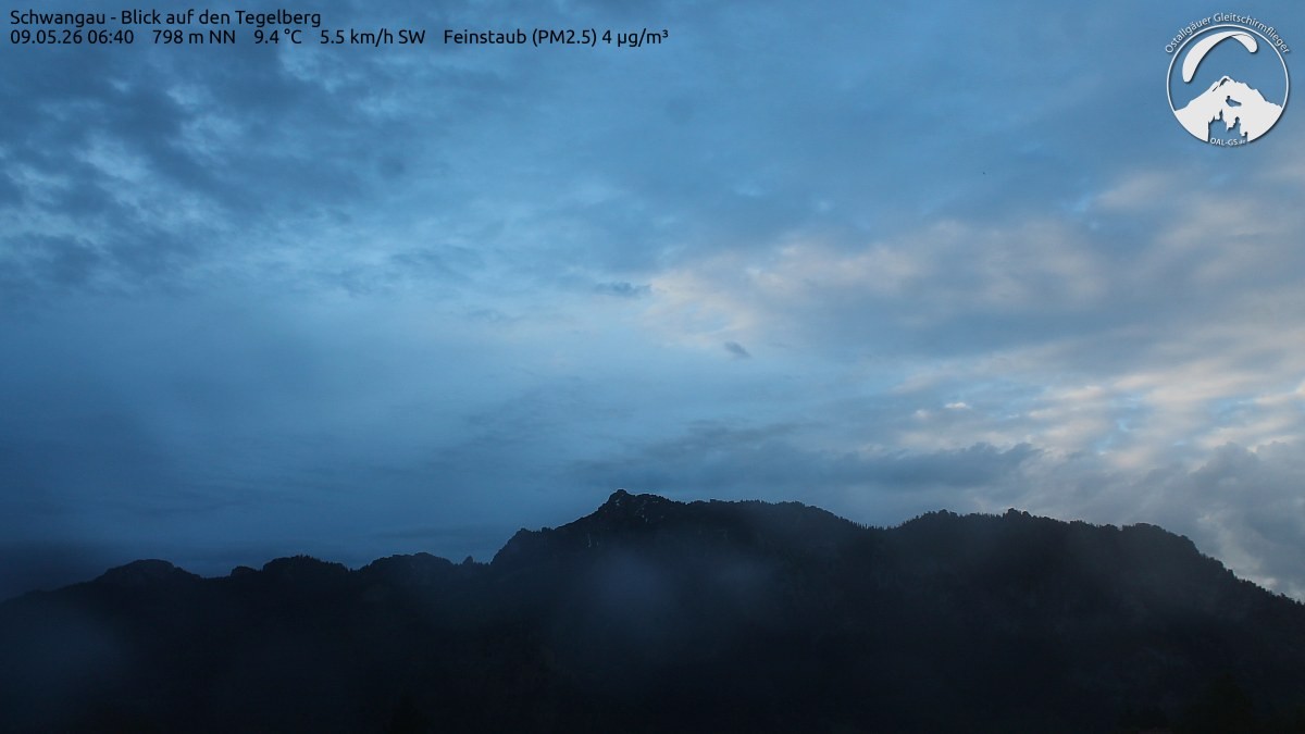 Archiv Foto Webcam Schwangau: Tegelberg-Blick