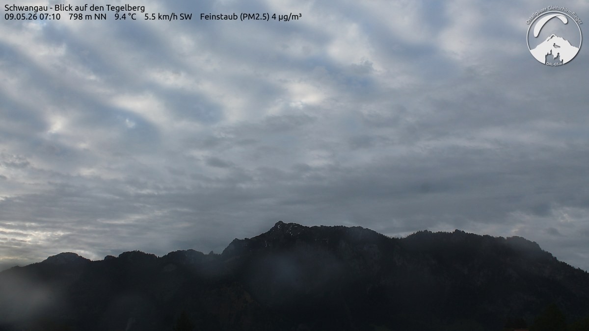 Archiv Foto Webcam Schwangau: Tegelberg-Blick