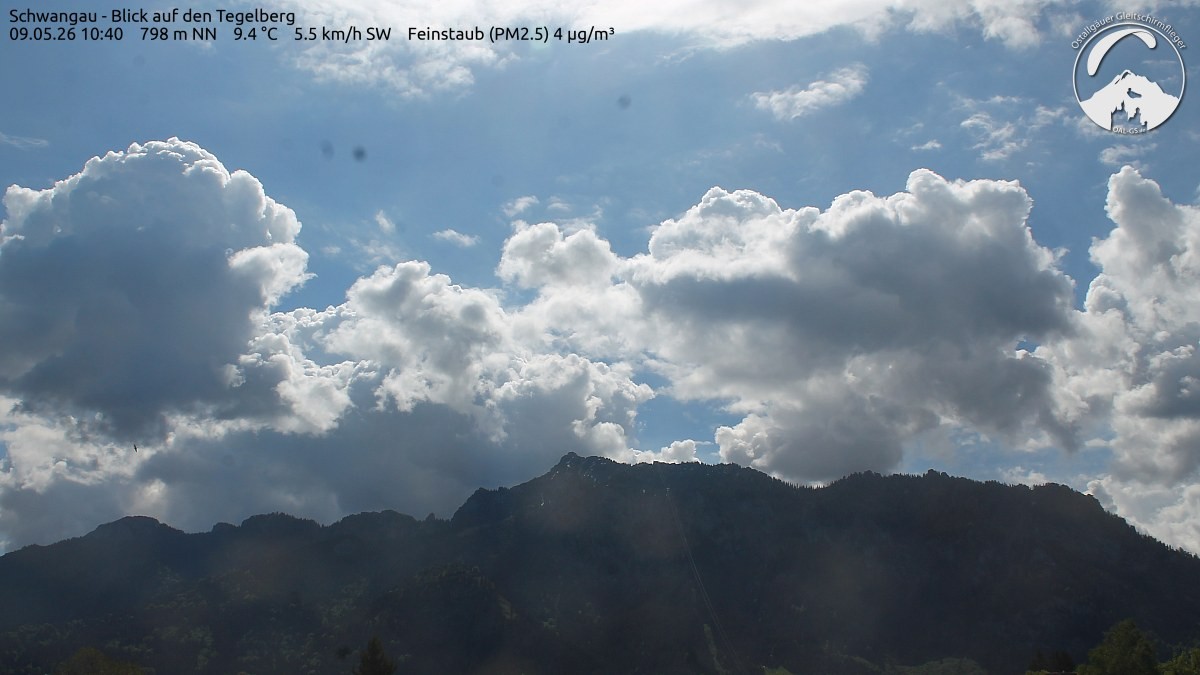 Archiv Foto Webcam Schwangau: Tegelberg-Blick