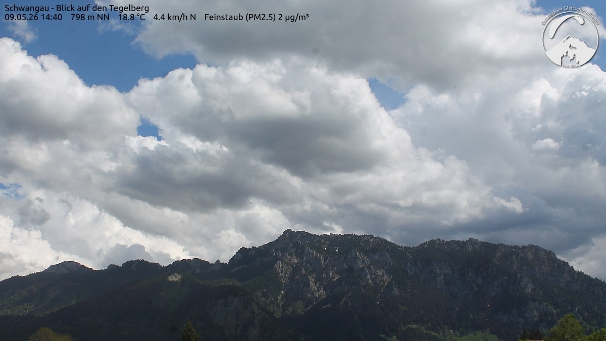 Archiv Foto Webcam Schwangau: Tegelberg-Blick