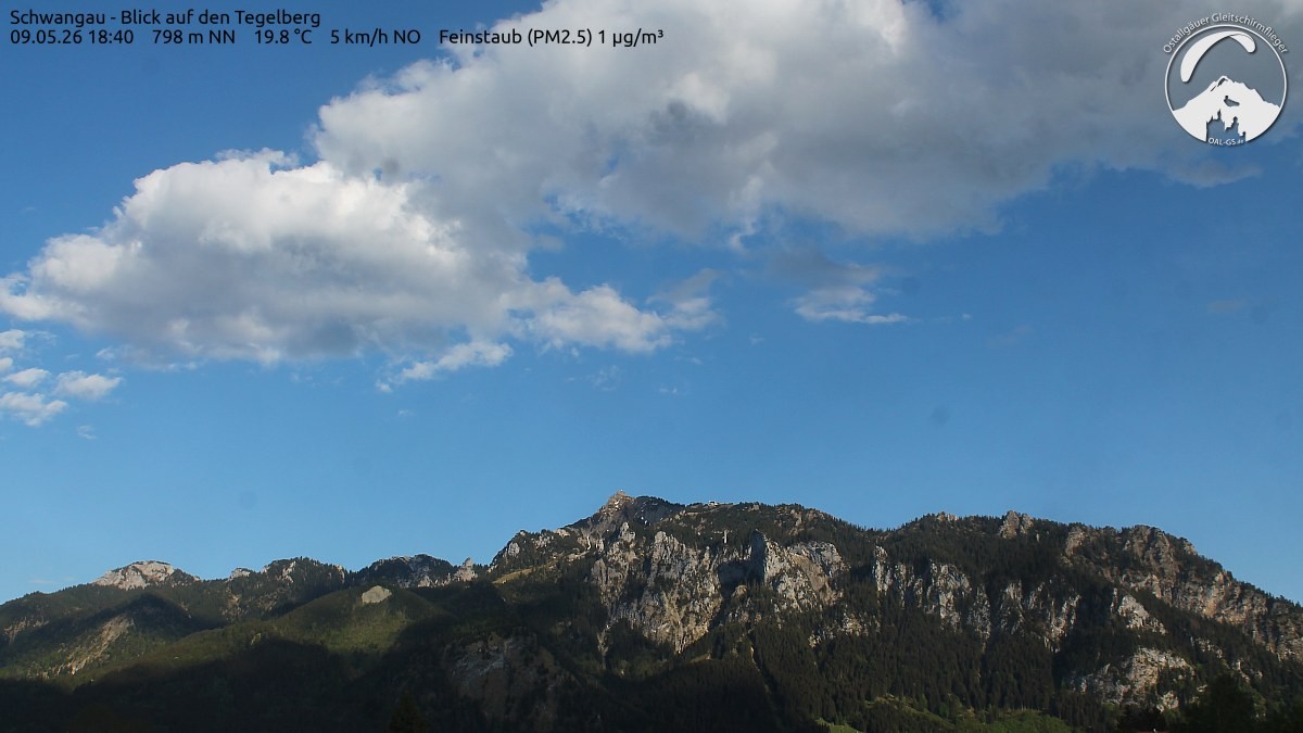 Archiv Foto Webcam Schwangau: Tegelberg-Blick