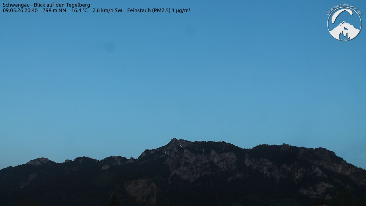 Archiv Foto Webcam Schwangau: Tegelberg-Blick