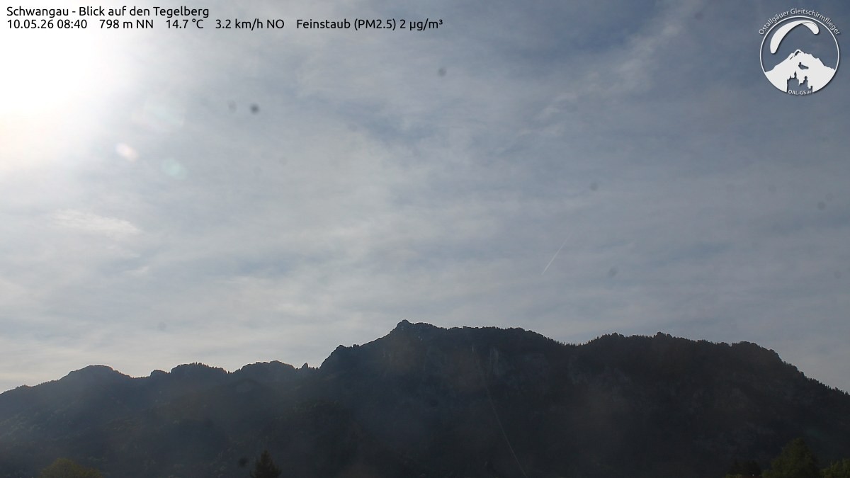 Archiv Foto Webcam Schwangau: Tegelberg-Blick