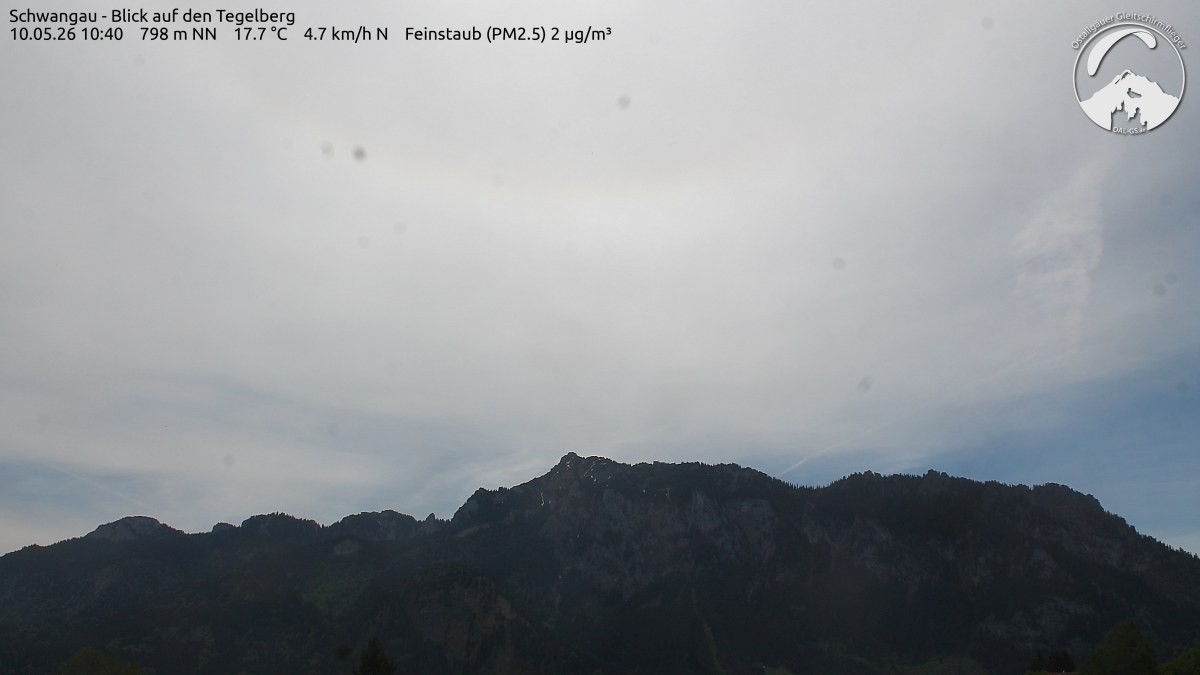 Archiv Foto Webcam Schwangau: Tegelberg-Blick