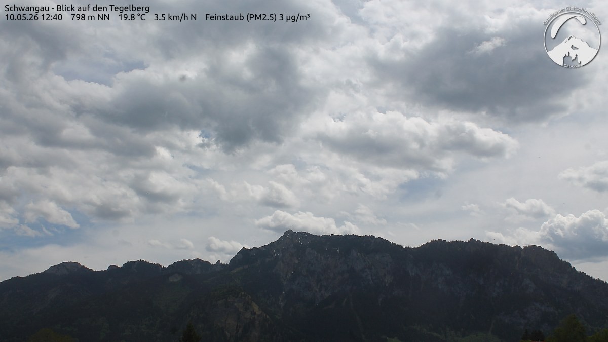 Archiv Foto Webcam Schwangau: Tegelberg-Blick