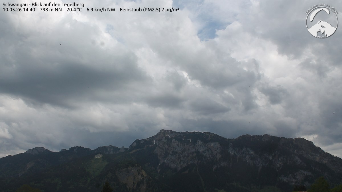 Archiv Foto Webcam Schwangau: Tegelberg-Blick