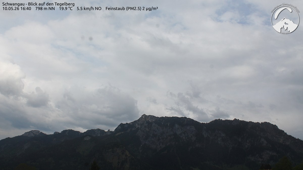 Archiv Foto Webcam Schwangau: Tegelberg-Blick