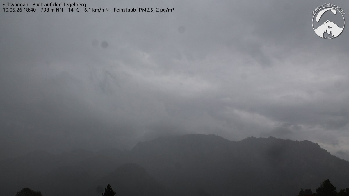 Archiv Foto Webcam Schwangau: Tegelberg-Blick