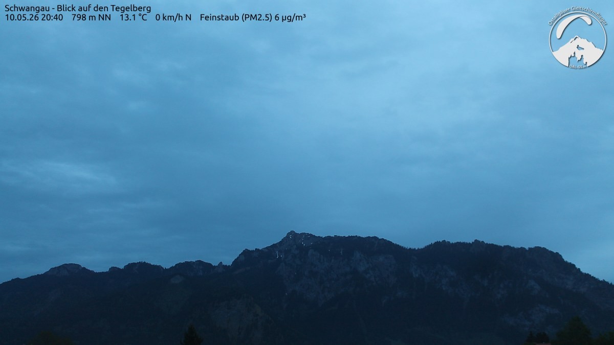Archiv Foto Webcam Schwangau: Tegelberg-Blick