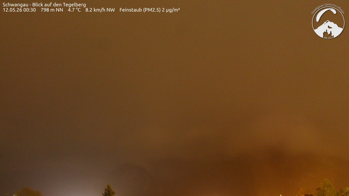 Archiv Foto Webcam Schwangau: Tegelberg-Blick
