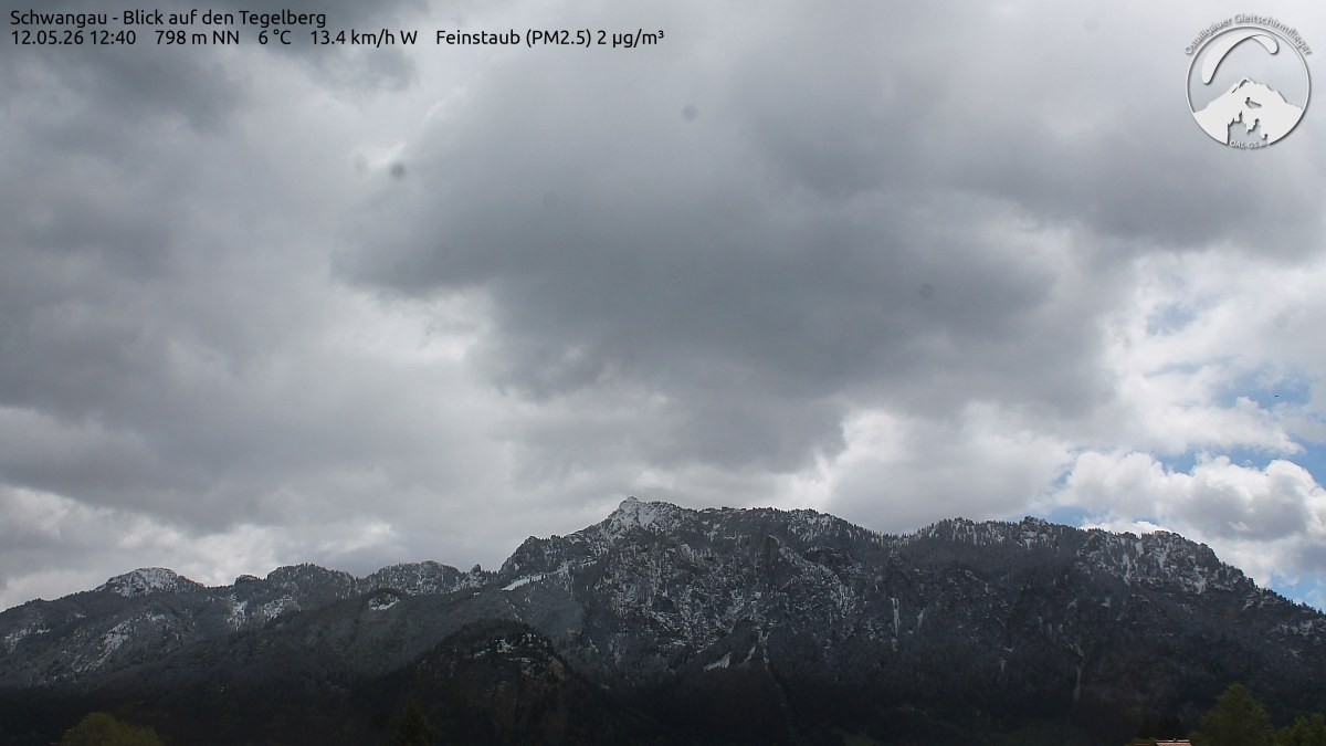 Archiv Foto Webcam Schwangau: Tegelberg-Blick