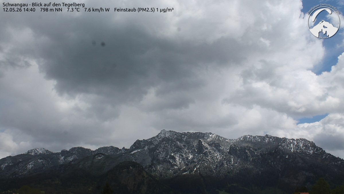 Archiv Foto Webcam Schwangau: Tegelberg-Blick